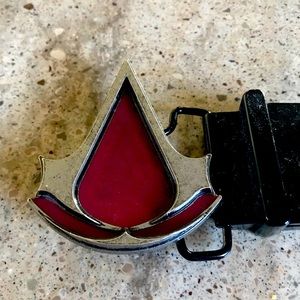 Vintage UBISOFT Assassins Creed NAMCO Pac-Man TATTO Space Invader BELT Buckles